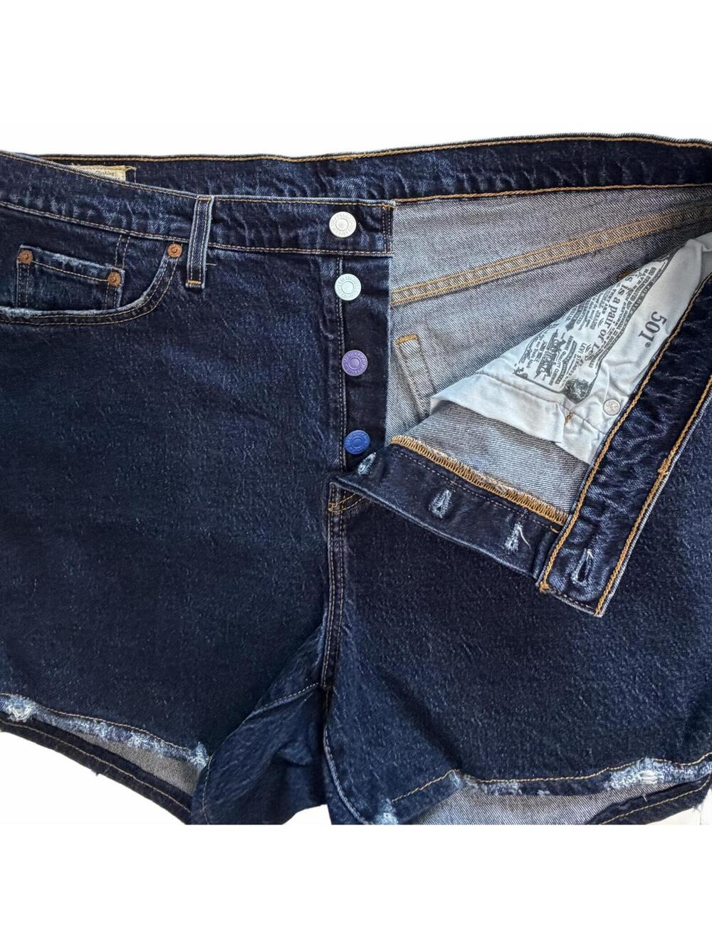 RARE Levi's Tailor Shop Custom Design 501 Denim Shorts— 16W